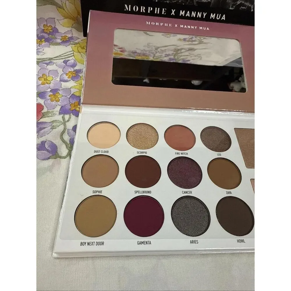 Morphe x Manny MUA Glam Palette Eyeshadow‎ Highlighter Makeup
